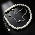 S925 Silver Dual‑Layer Pearl Bracelet