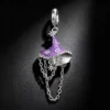 Glow‑in‑the‑Dark Witch Hat S925 Silver Charm