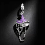 Glow‑in‑the‑Dark Witch Hat S925 Silver Charm