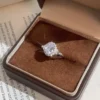 Vintage Halo Round S925 Silver Ring