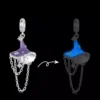 Glow‑in‑the‑Dark Witch Hat S925 Silver Charm