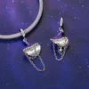 Glow‑in‑the‑Dark Witch Hat S925 Silver Charm