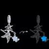 Glow‑in‑the‑Dark Witch S925 Silver Dangle Charm