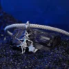 Glow‑in‑the‑Dark Witch S925 Silver Dangle Charm