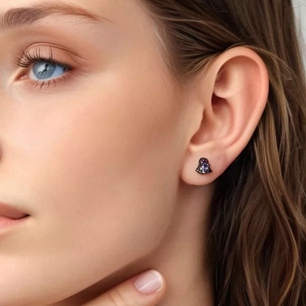 Cute Ghost S925 Sterling Silver Stud Earrings Cute Ghost S925 Sterling Silver Stud Earrings