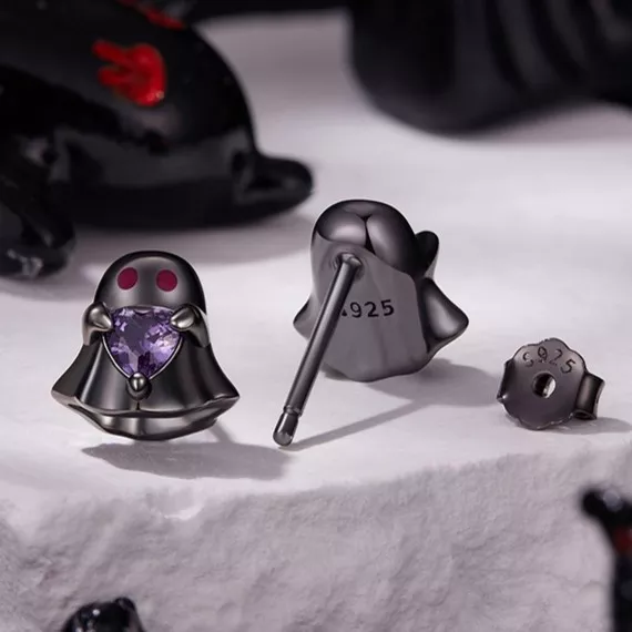 Cute Ghost S925 Sterling Silver Stud Earrings Cute Ghost S925 Sterling Silver Stud Earrings