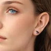 Black Raven S925 Silver Stud Earrings Black Raven S925 Silver Stud Earrings