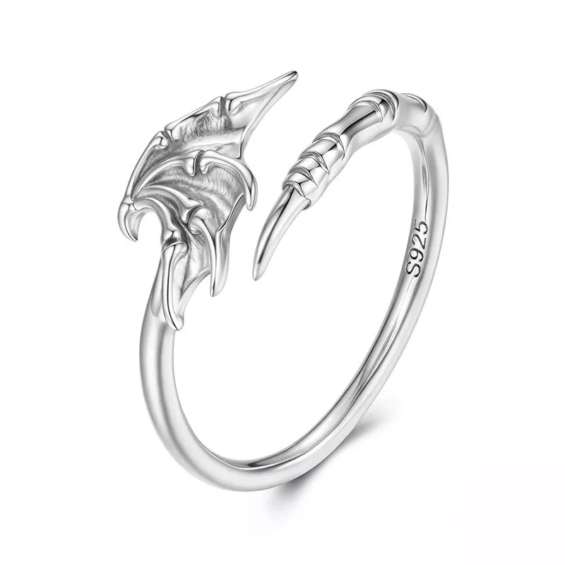Devil Wing S925 Silver Open Ring Devil Wing S925 Silver Open Ring