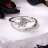 Devil Wing S925 Silver Open Ring Devil Wing S925 Silver Open Ring