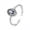Vintage Filigree Mystic Topaz S925 Silver Ring Vintage Filigree Mystic Topaz S925 Silver Ring