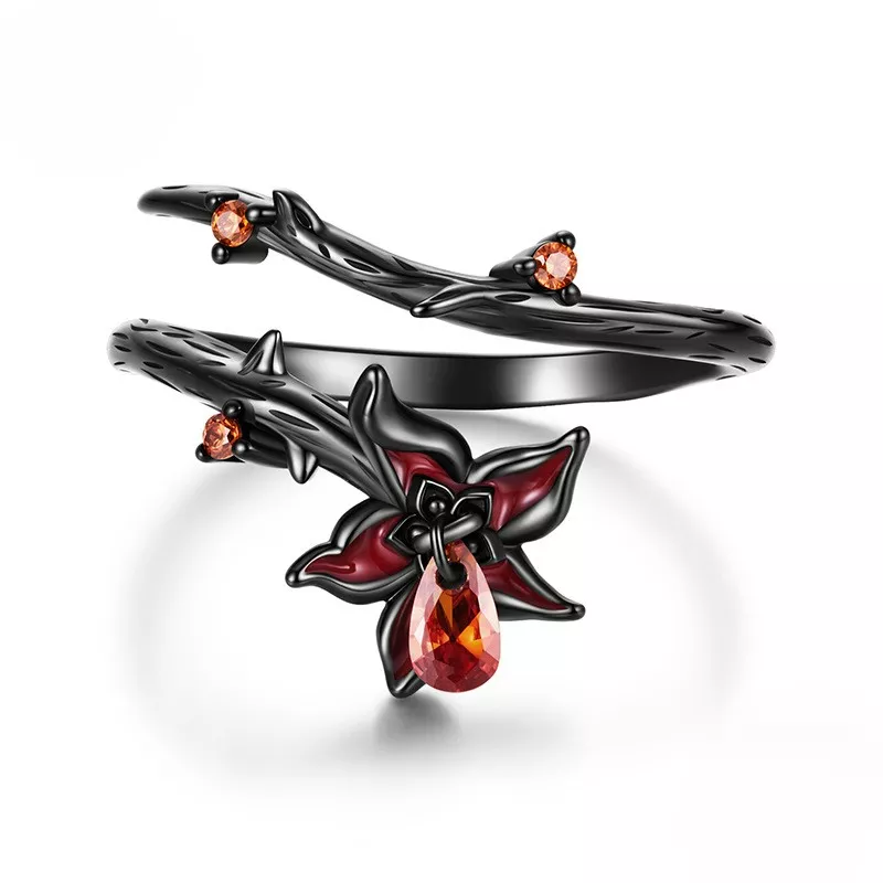 Mandala Flower Open S925 Silver Ring