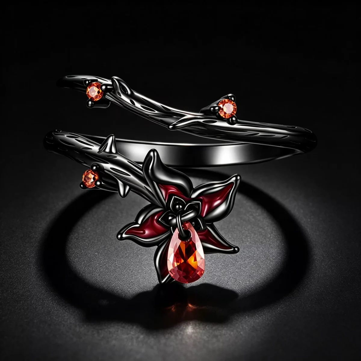 Mandala Flower Open S925 Silver Ring