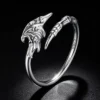 Devil Wing S925 Silver Open Ring Devil Wing S925 Silver Open Ring