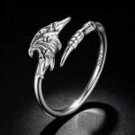 Devil Wing S925 Silver Open Ring