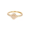 S925 Shell Clover Adjustable Ring